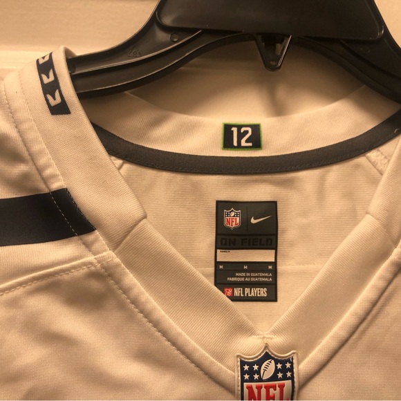 Nike Players NFL Seattle Seahawks #3 Wilson Jersey White Size Medium - Picture 13 of 14